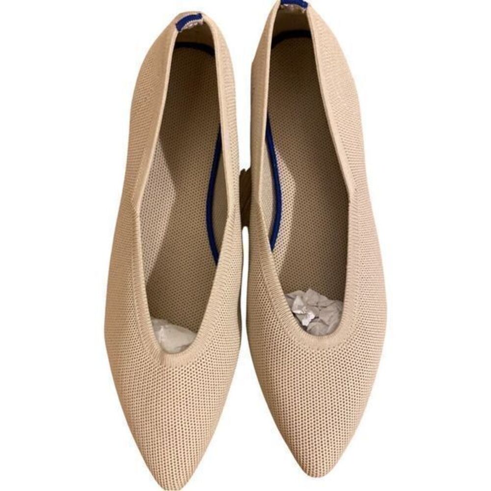 Washable Fabric Flats -9M tan. NWOT, extra insoles , super comfortable